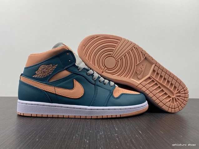 Cheap Jordan1 Mid Teal Dark Green BQ6472- AllSeason 3713 1015